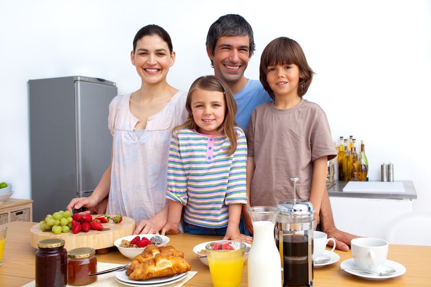 Breakfast with the family