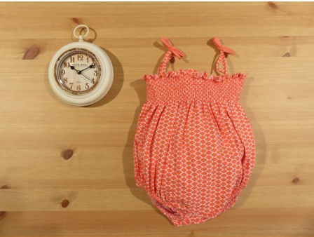 Baby girl's coral swimsuit