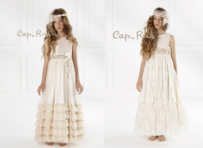 Preciosos vestidos de comunión de estilo 'boho-hippie' de Cap-Ras.