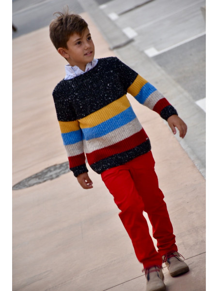 Boy's striped jumper