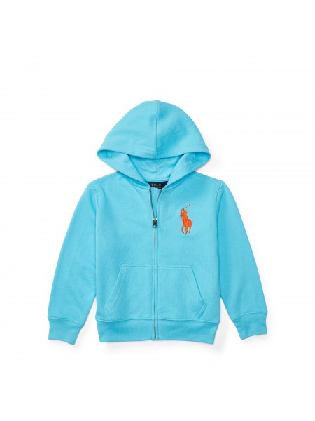 Boys' turquoise hooded top