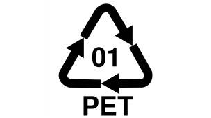 Código de reciclaje PET.