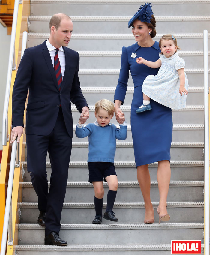 Royal Family accompanied by their children