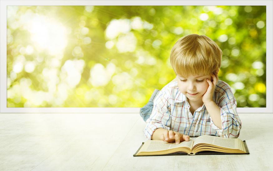 Boy reading