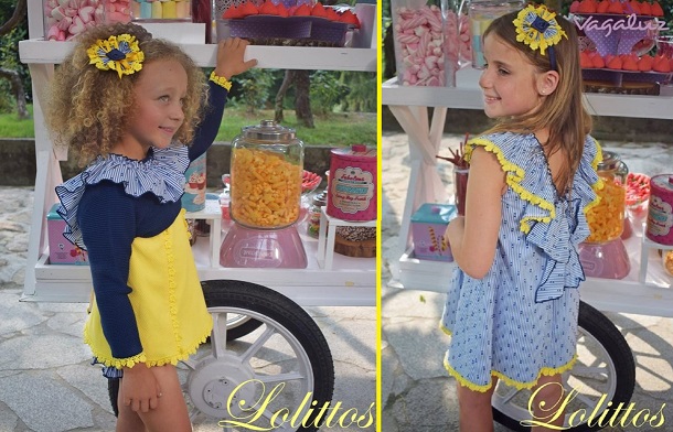 Vestido y chaqueta para niña de Lolittos.