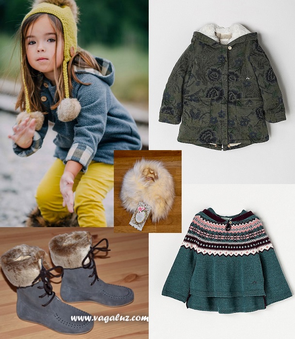 Look ideal para una niña después de esquiar.