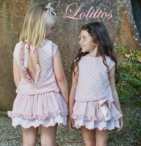 Ruffled pink dress by lolittos