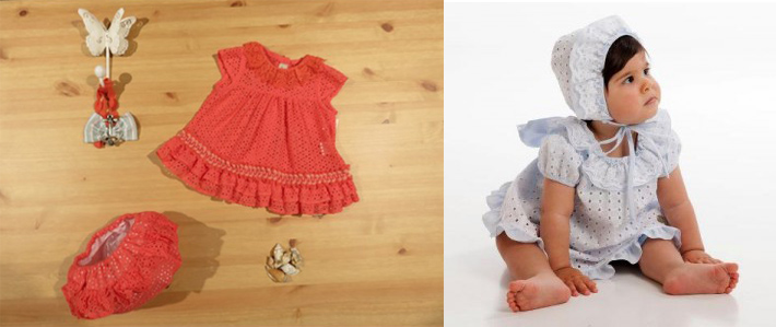 Ruffled baby clothing by Lolittos and José Varón