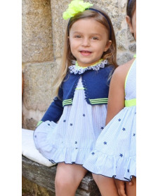 CHAQUETA CORTA DE NIÑA LOLITTOS STAR AZUL MARINO
