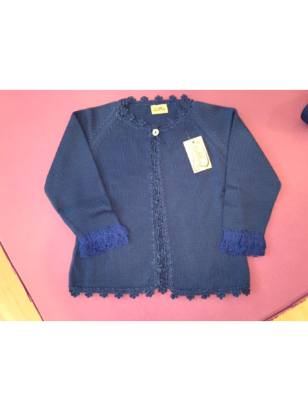 GIRLS BLUE CARDIGAN LOLITTOS