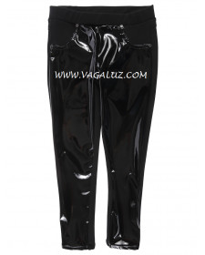 GIRL'S LEGGINGS WITH A GLOSSY EFFECT