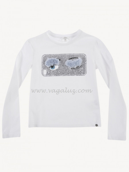 GIRLS T-SHIRT WITH EYE PRINT MISS GRANT