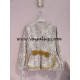 CHAQUETA NIÑA LA ORMIGA ORNAMENTO GRIS/MOSTAZA