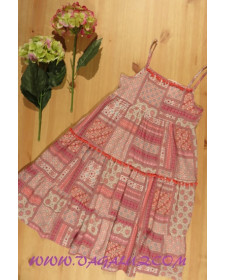 DRESS GIRL WHIT RED PRINT