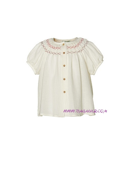 BLUSA NIÑA NANOS CRUDO