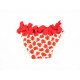 GIRLS RED FLOWERS PRINT BIKINI BOTTOM