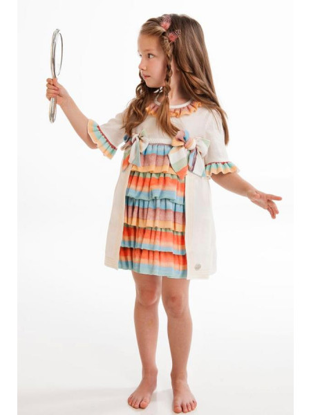 GIRLS DRESS LINEN