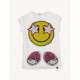 CAMISETA DE NIÑA MISS GRANT CON SMILY DE BRILLOS