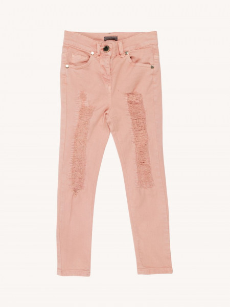 GIRLS TROUSERS WITH FASHIONABLE RIPS