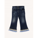 GIRL'S BELL-BOTTOM JEANS WITH FRINGE