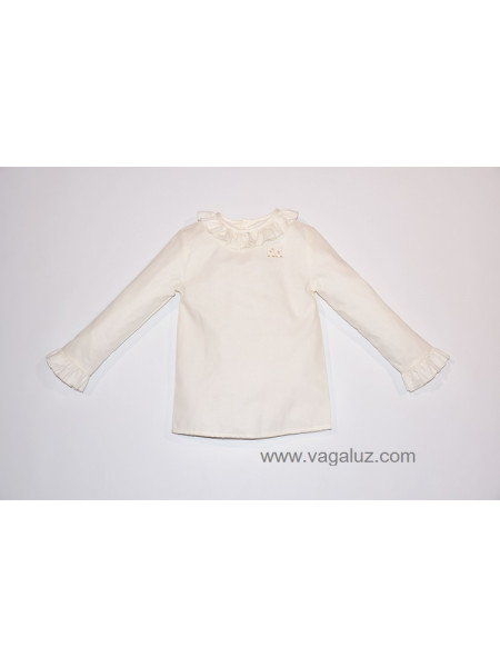 CAMISA VOLANTE UNISEX BEIGE BADUM BADERO