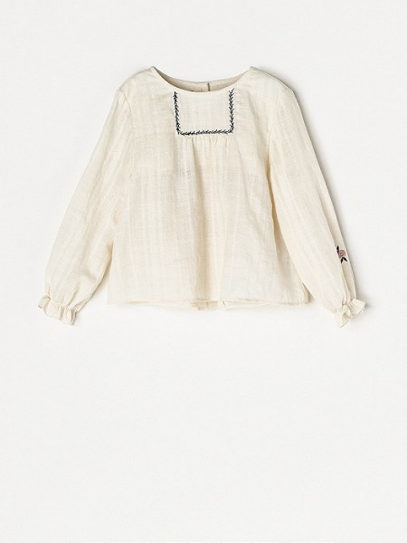 BLUSA DE NIÑA NANOS CRUDO