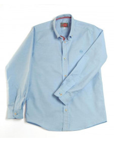 CAMISA DE NIÑO VARONES OXFORD CELESTE