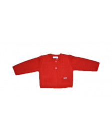 BABY RED CARDIGAN FOQUE