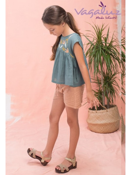 GIRL TERRACOTA SHORT