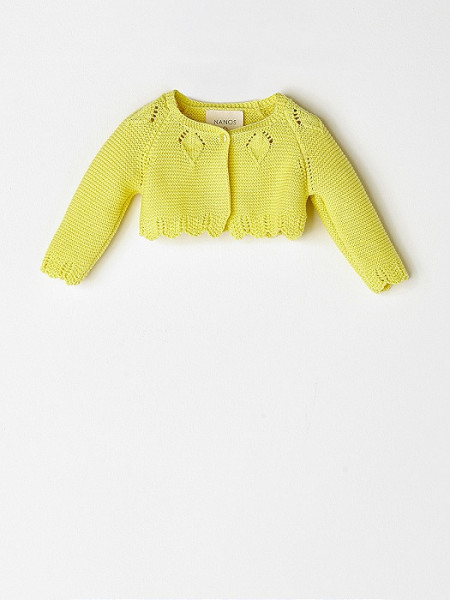 CHAQUETA NIÑA NANOS PUNTO AMARILLO