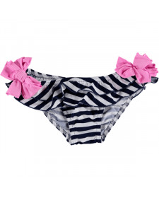 GIRLS NAVY BLUE STRIPES SWIM PANTS LUCA BYNN