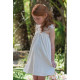 VESTIDO DE NIÑA PLUMETI RAIN LUREX IVORY