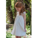 VESTIDO DE NIÑA PLUMETI RAIN LUREX IVORY