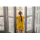 GIRL MUSTARD DRESS PLUMETI RAIN