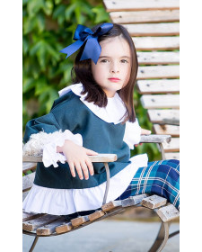 GIRL GREEN SUETER KID´S CHOCOLATE