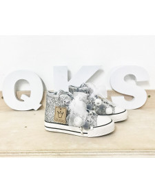 GIRL GLITTER BOOTS SILVER