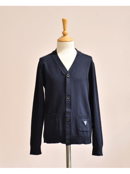 BOY NAVY CARDIGAN GUESS