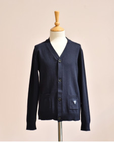 BOY NAVY CARDIGAN GUESS