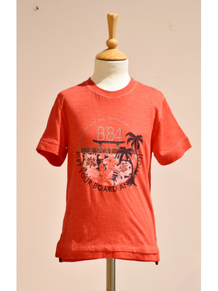 CAMISETA DE NIÑO BOBOLI ROJO