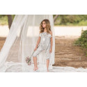 GIRLS SILVER JUMPSUIT BAMBOLINE