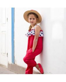 RED JUMPSUIT KIDS CHOCOLAT