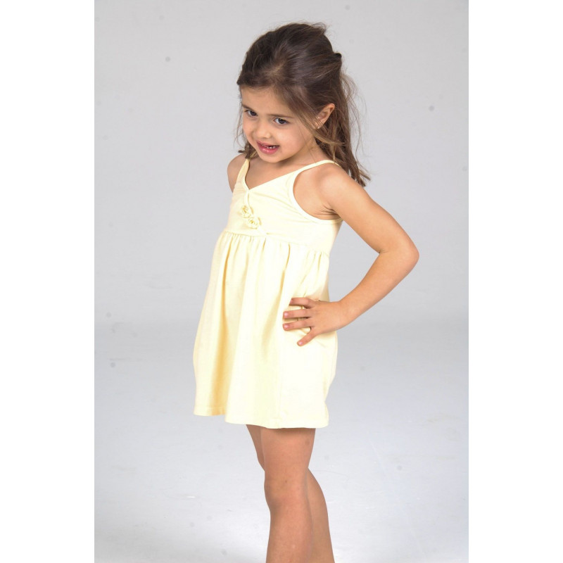 Vestido De NiÑa Luca Bynn Amarillo