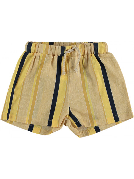 GIRLS YELLOW STRIPES SHORT THE NEW SOCIETY