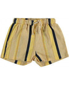 GIRLS YELLOW STRIPES SHORT THE NEW SOCIETY