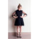 GIRL TULLE BLACK DRESS TOCOTO