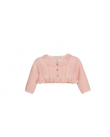 BABY GIRL PINK CARDIGAN NANOS