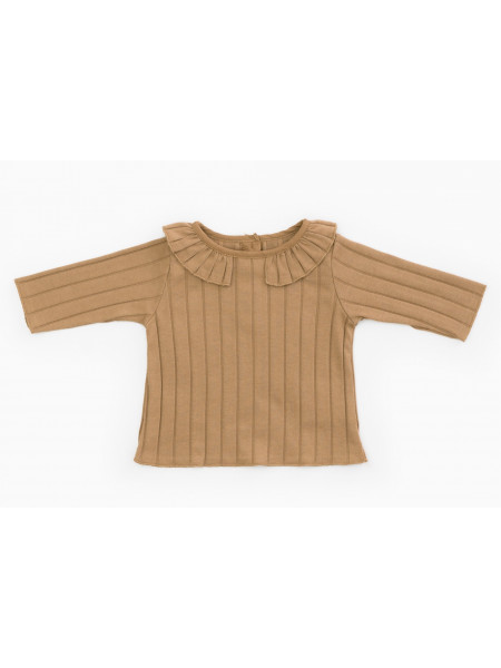 T-shirt in organic cotton with frill