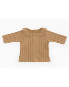 T-shirt in organic cotton with frill