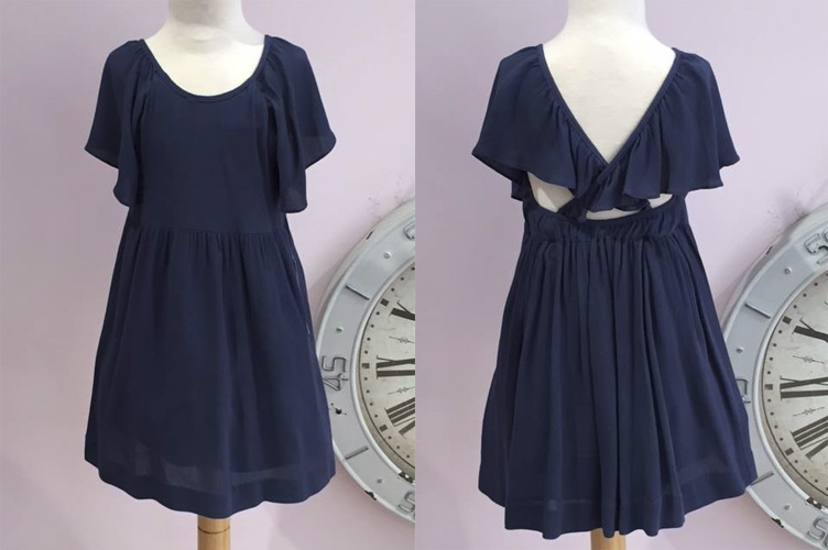Vestido de niña azulón marca Ancar colección primavera/verano 2016