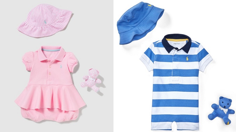 Conjuntos de verano para bebés de Polo Ralph Lauren.